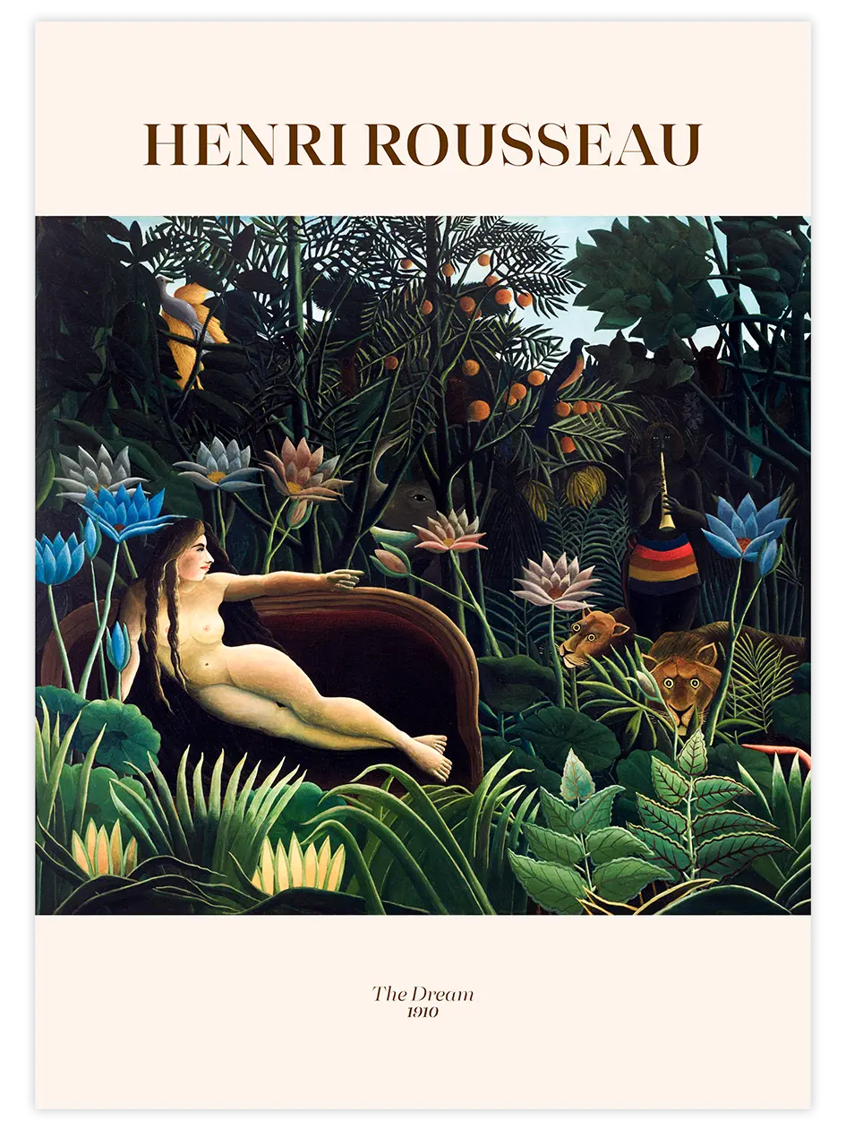 Henri Rousseau The Dream - Art Print Ünlü Ressamlar Poster