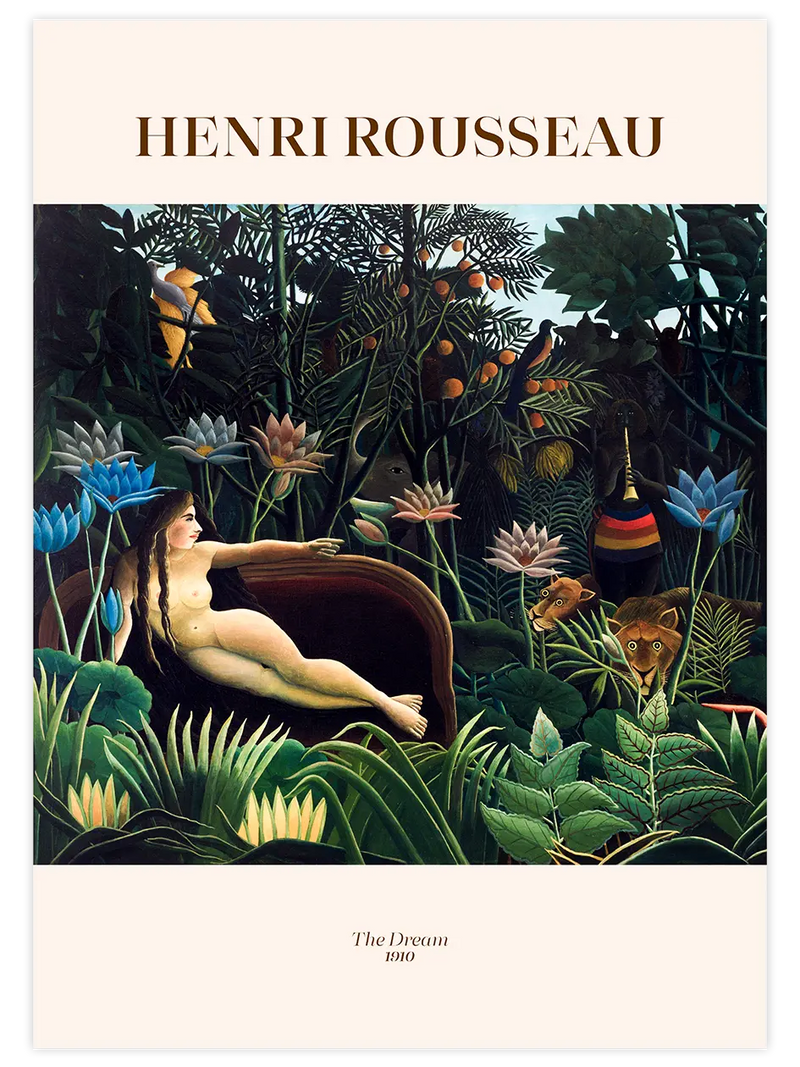 Henri Rousseau The Dream - Art Print Ünlü Ressamlar Poster