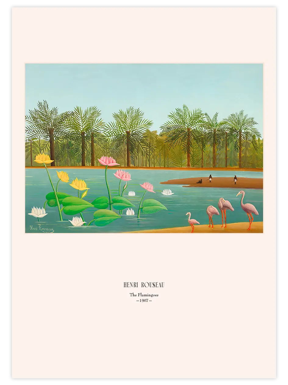 Henri Rousseau Les Flamants - Art Print Ünlü Ressamlar Poster