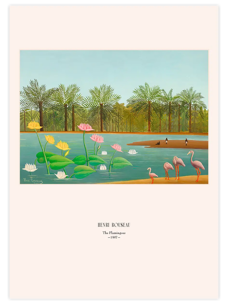 Henri Rousseau Les Flamants - Art Print Ünlü Ressamlar Poster