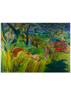 Henri Rousseau Tiger in a Tropical Storm (Surprised!) - Art Print