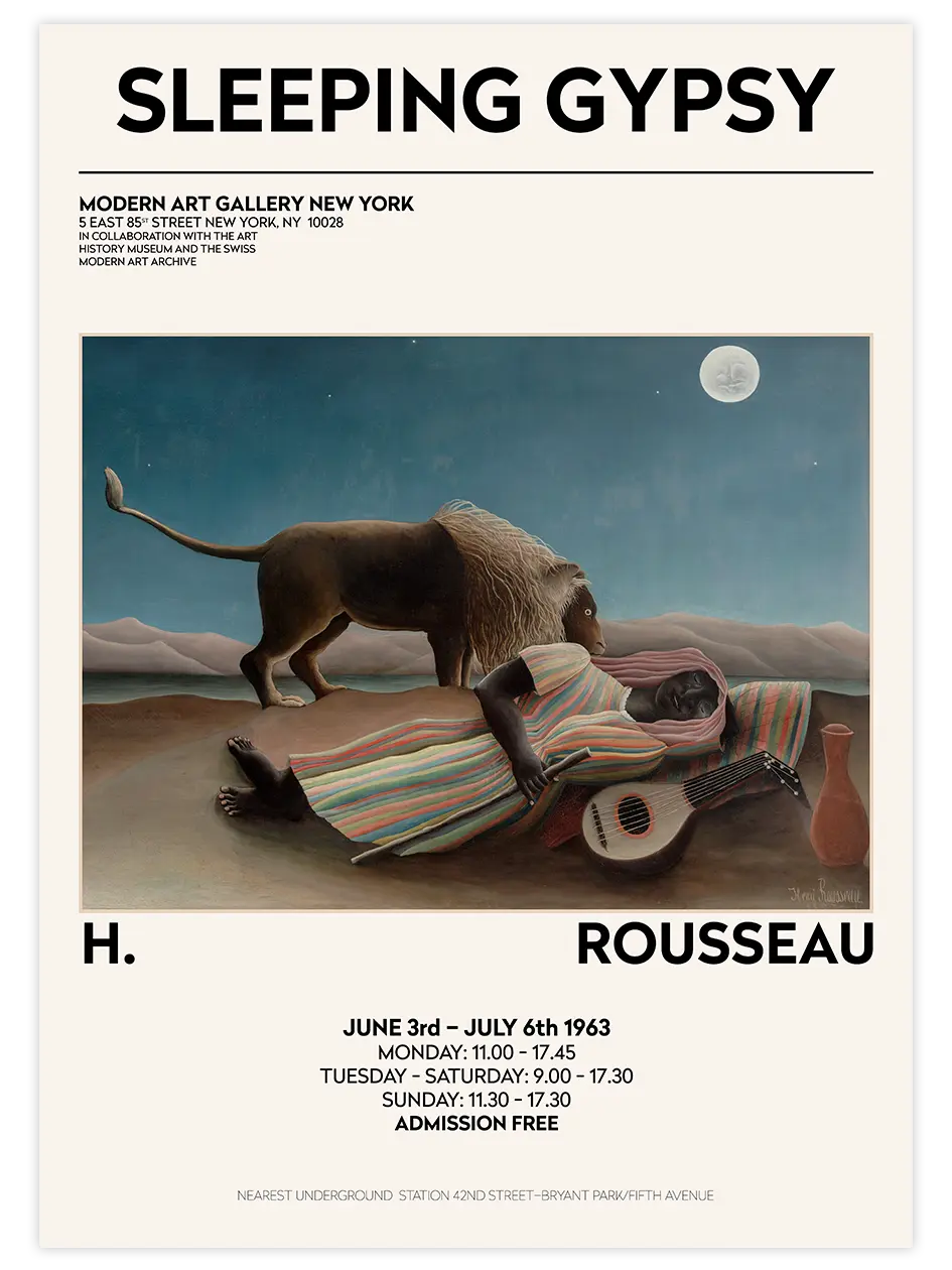 Henri Rousseau Afiş - Art Print Ünlü Ressamlar Poster