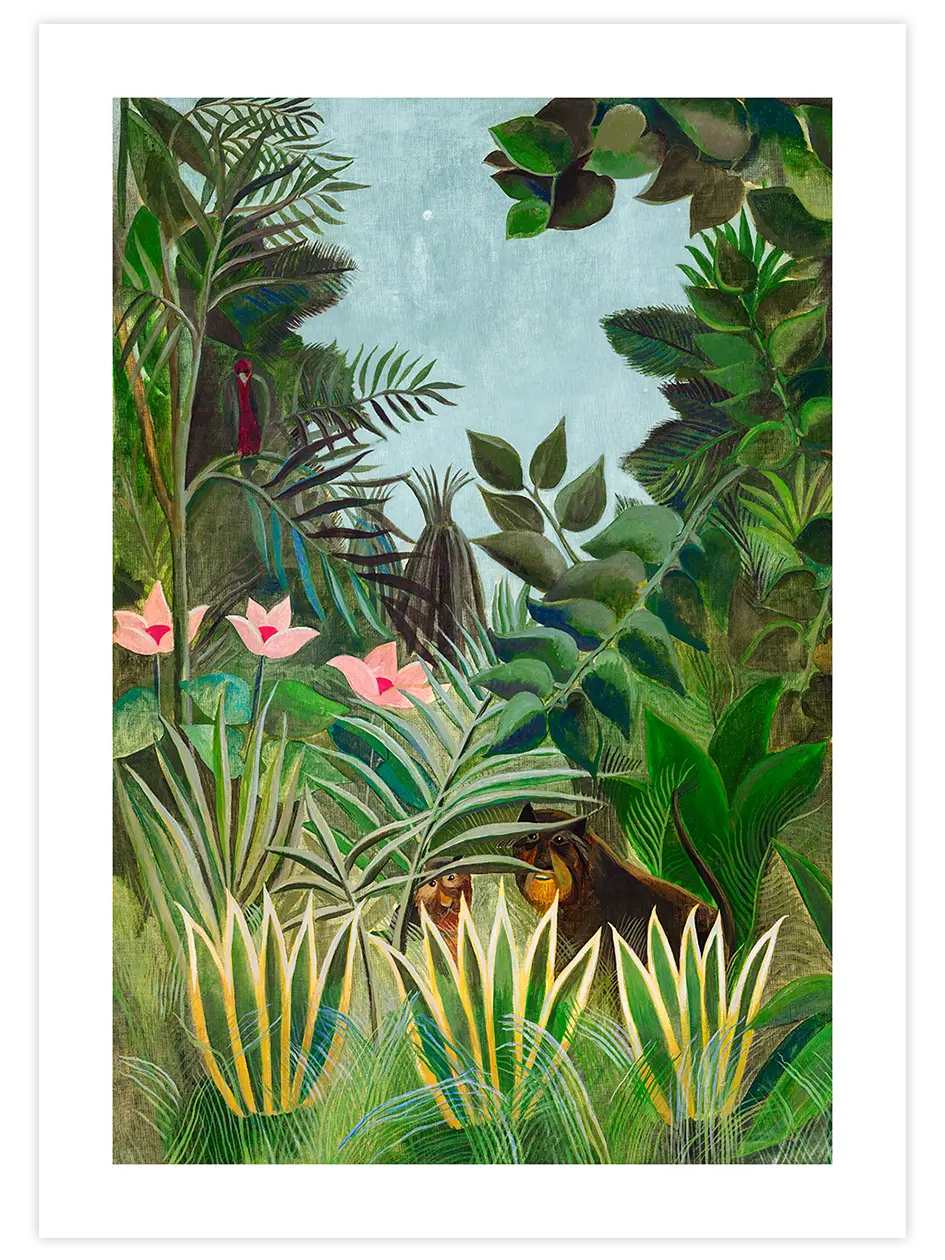 Henri Rousseau The Equatorial Jungle - Art Print Ürün ana görseli