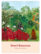 Henri Rousseau Tropical Forest with Monkeys - Art Print