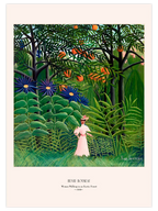 Henri Rousseau Egzotik Bir Ormanda Gezen Kadın - Art Print