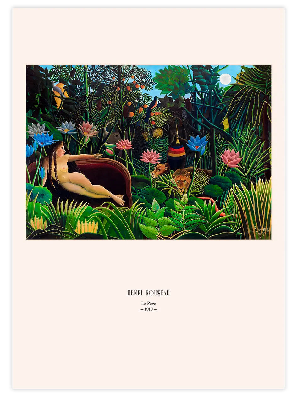 Henri Rousseau Rüya - Art Print Ünlü Ressamlar Poster