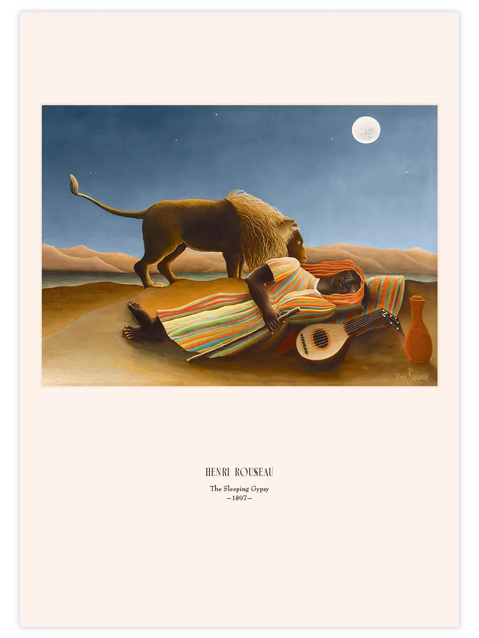 Henri Rousseau La Bohémienne Endormie - Art Print Ünlü Ressamlar Poster