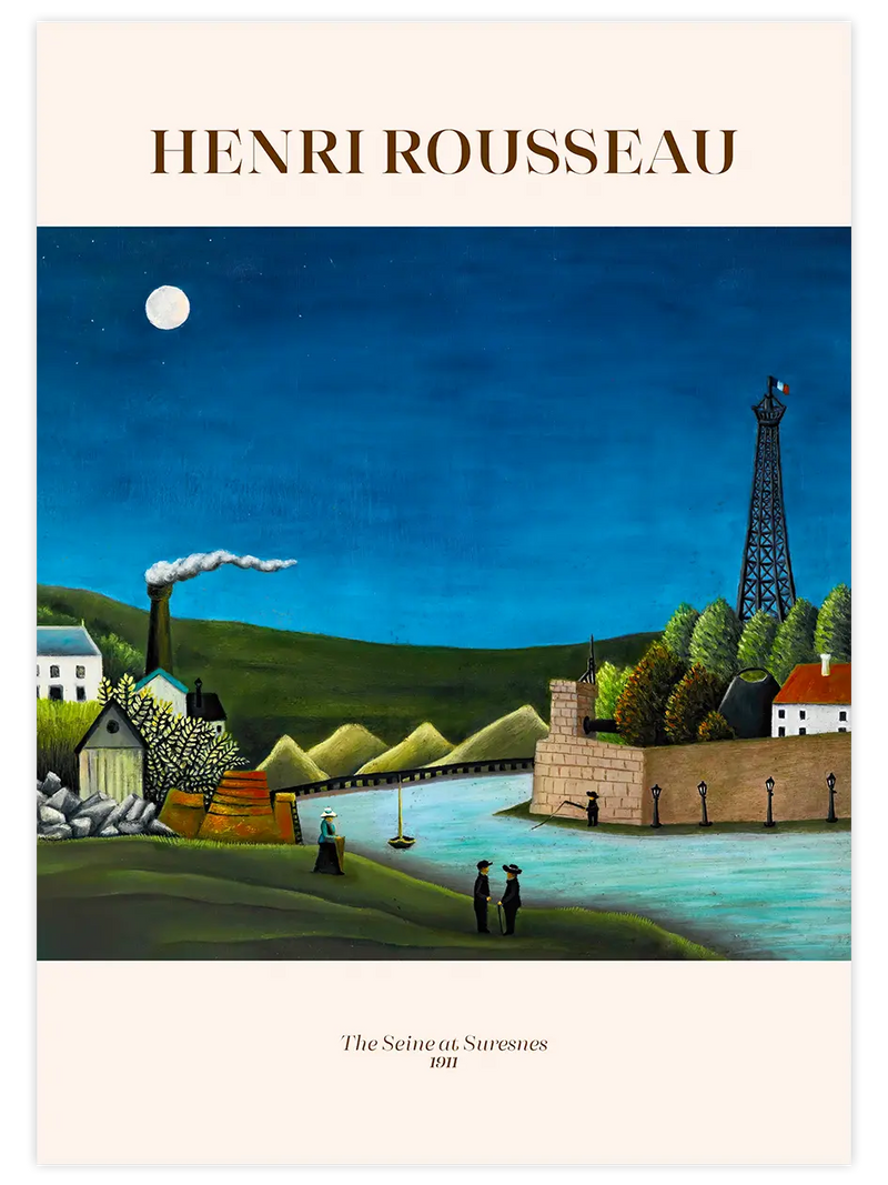 Rousseau The Seine At Suresnes - Art Print Ünlü Ressamlar Poster