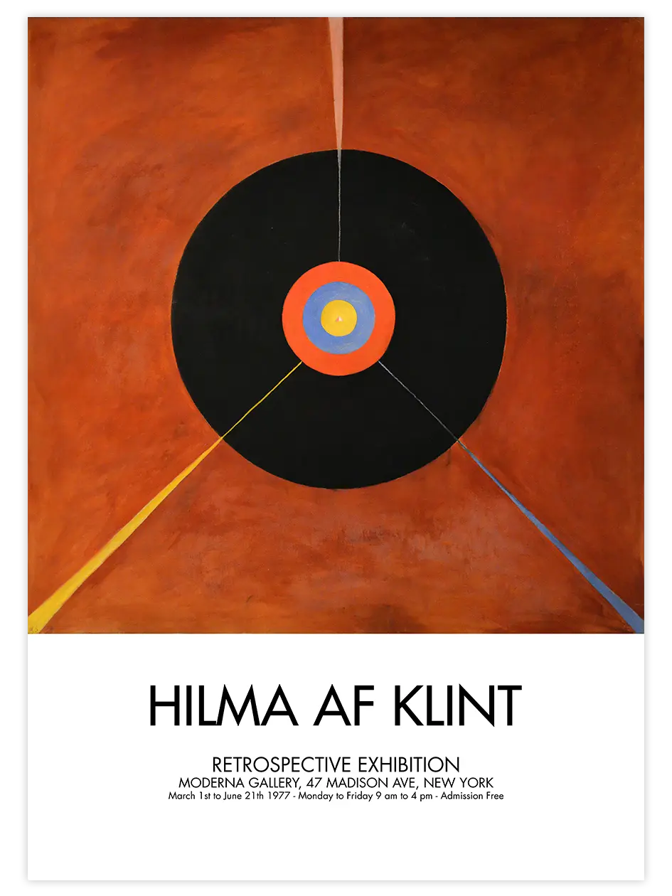 Hilma Af Klint Afiş N3 - Art Print Ünlü Ressamlar Poster