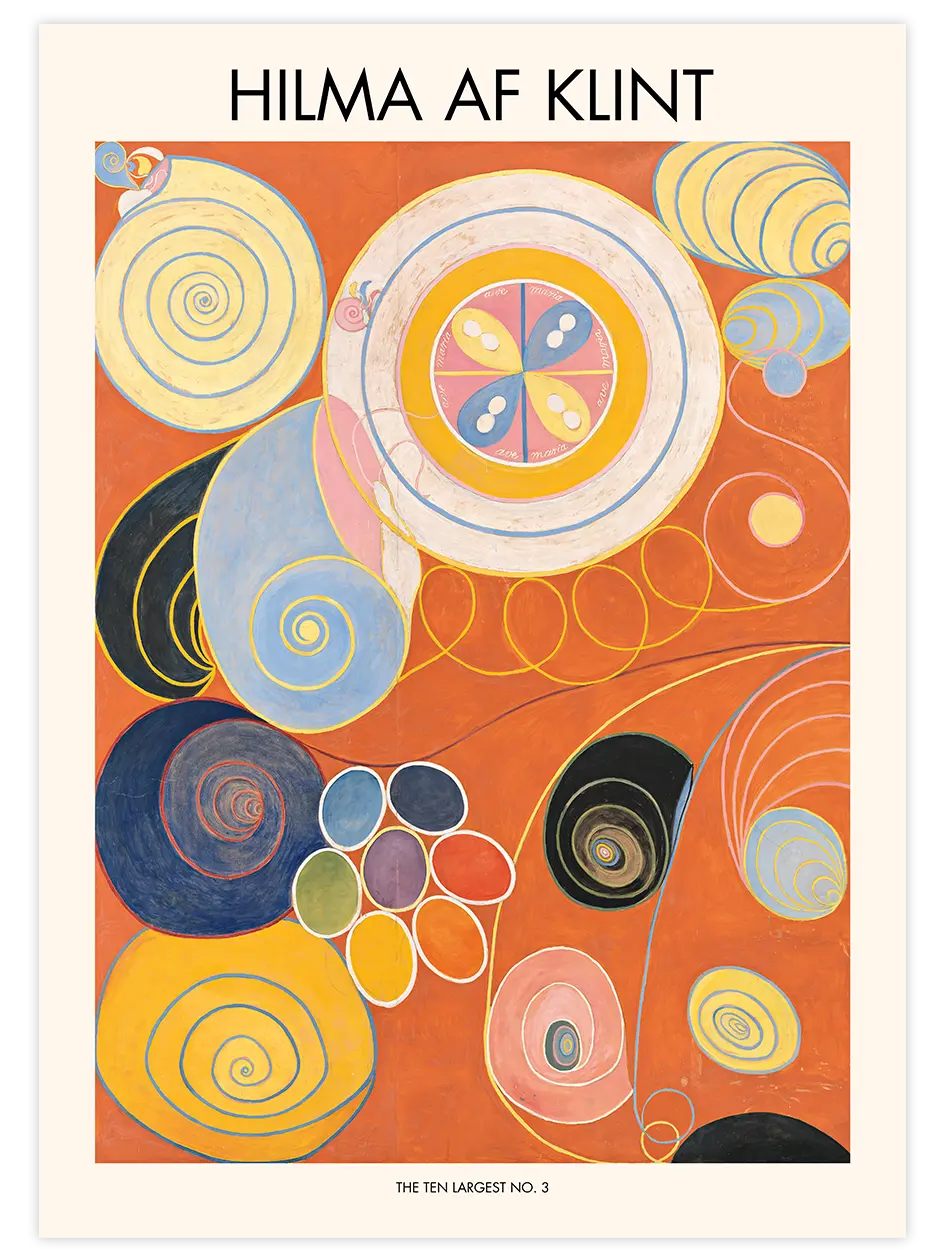 Hilma Af Klint The Ten Largest No3 - Art Print Ünlü Ressamlar Poster