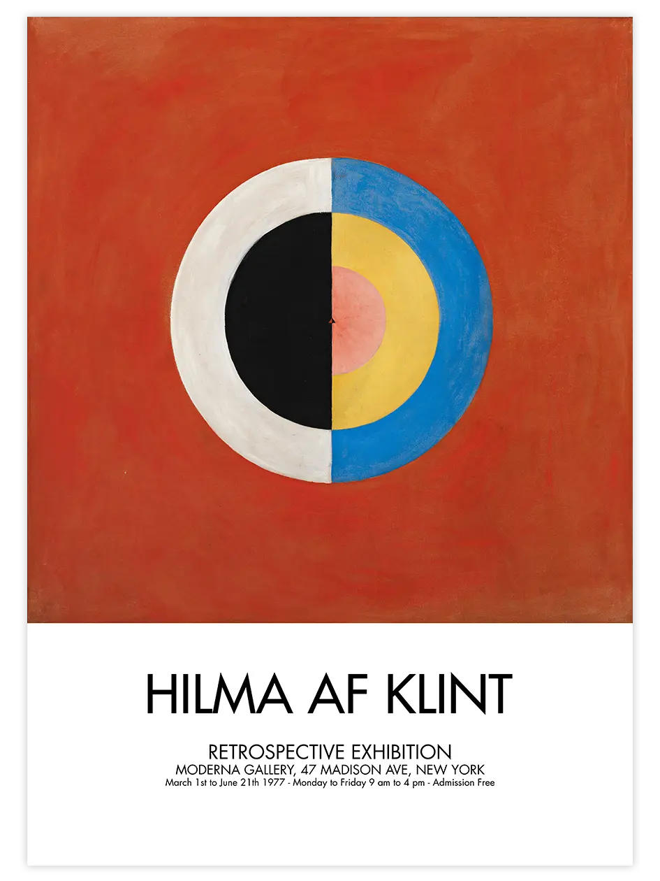 Hilma Af Klint Afiş N5 - Art Print Ünlü Ressamlar Poster