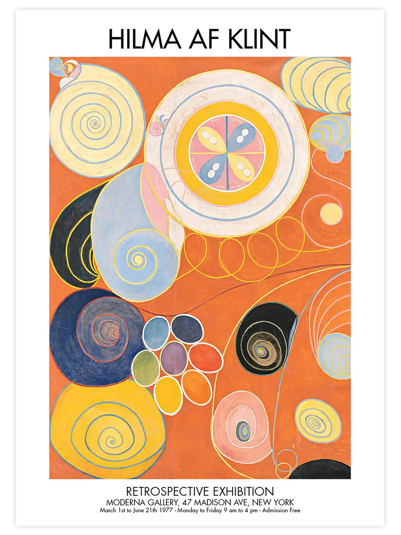 Hilma Af Klint Afiş N2 - Art Print Ünlü Ressamlar Poster