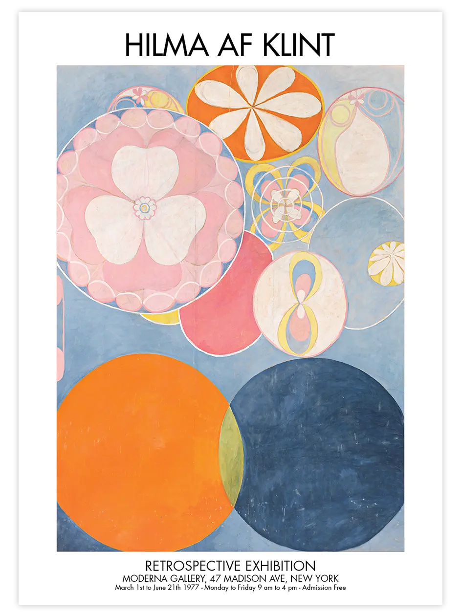 Hilma Af Klint Afiş N1 - Art Print Ünlü Ressamlar Poster