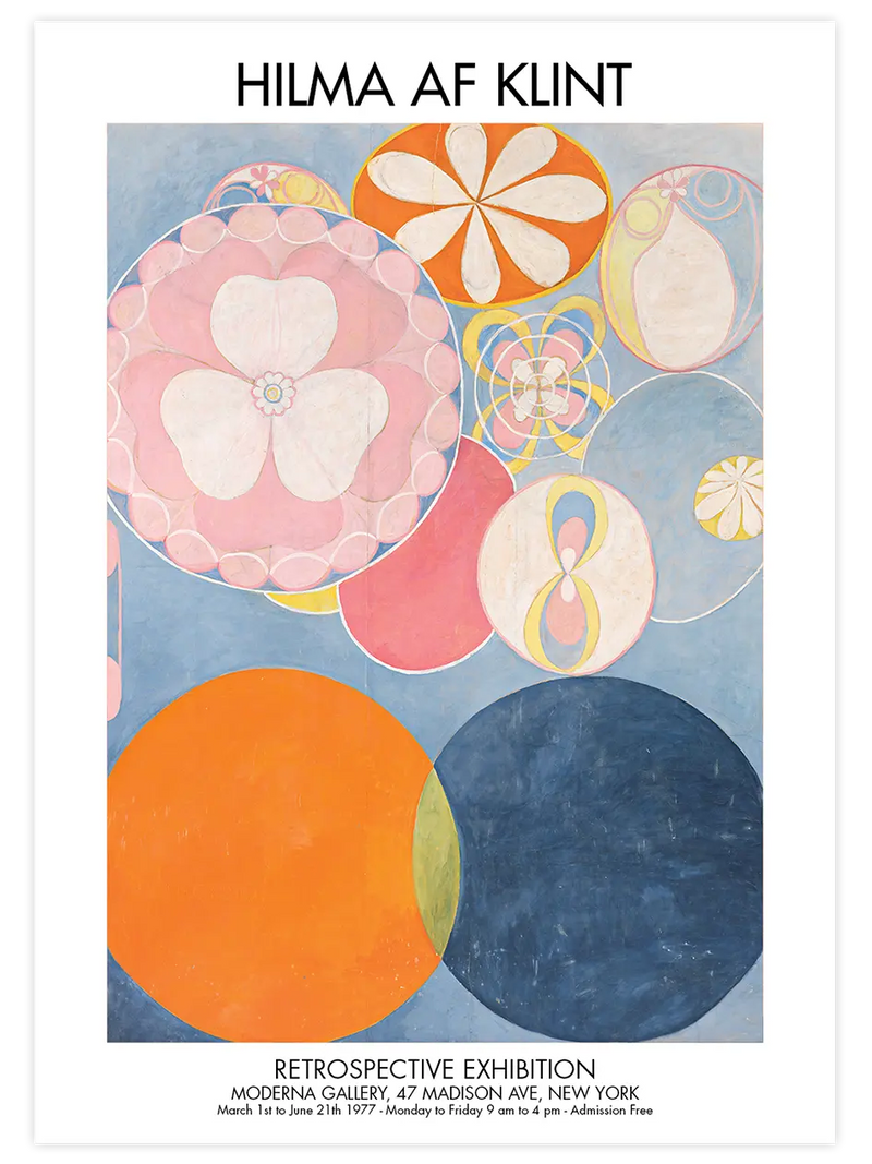 Hilma Af Klint Afiş N1 - Art Print Ünlü Ressamlar Poster