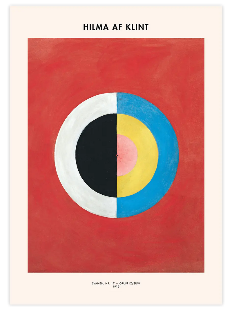 Hilma Af Klint Svanen No.17 - Art Print Ünlü Ressamlar Poster