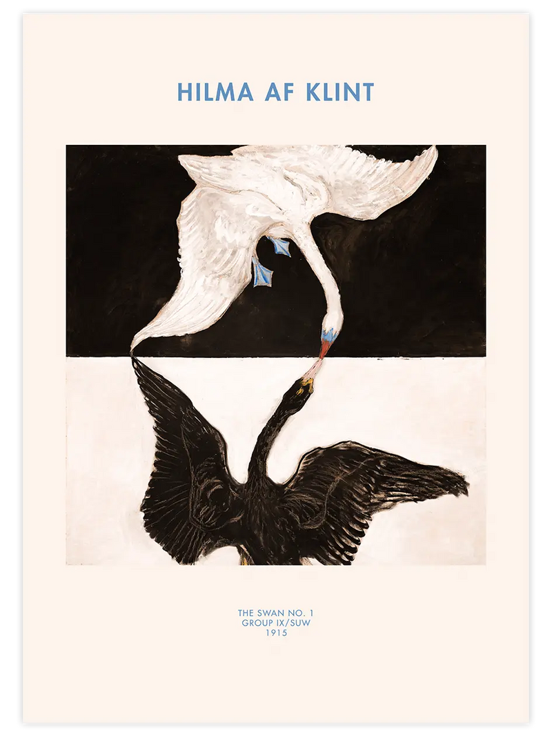 Hilma Af Klint The Swan No.1 - Art Print Ünlü Ressamlar Poster