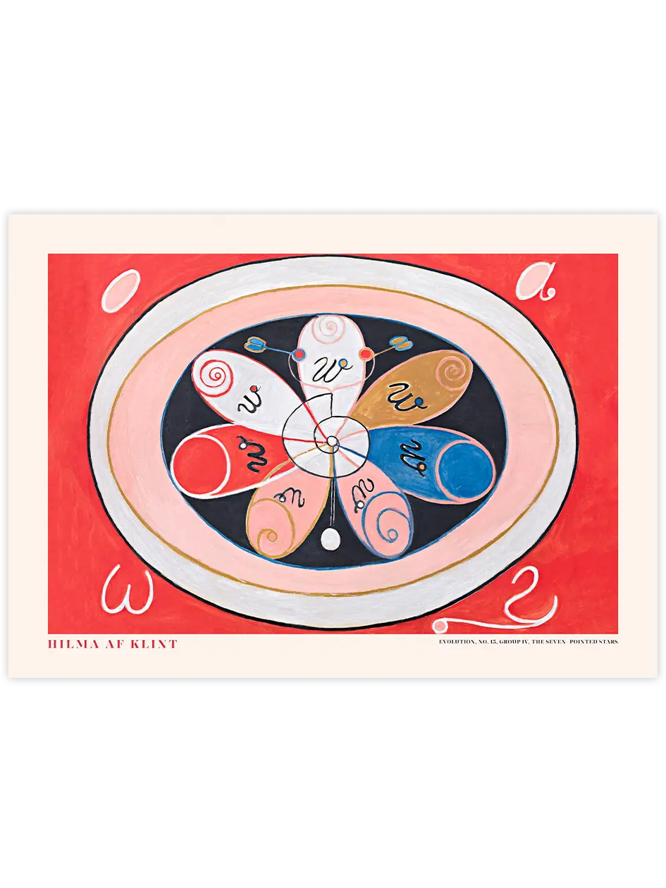 Hilma Af Klint Evolution No.15 - Art Print Ünlü Ressamlar Poster