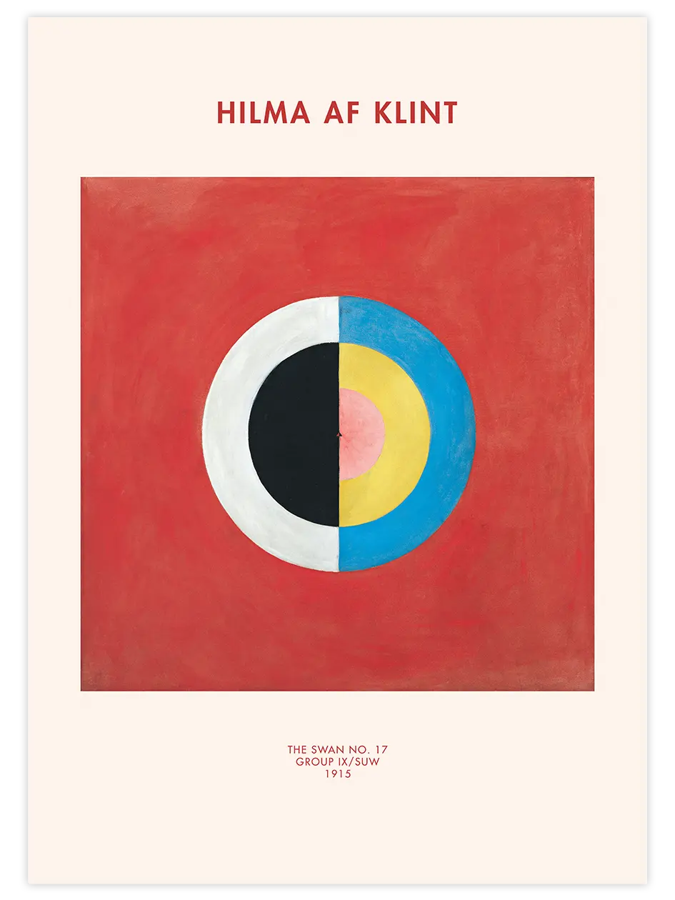 Hilma Af Klint The Swan No. 17 - Art Print Ünlü Ressamlar Poster