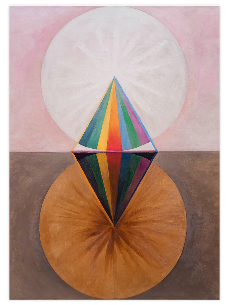 Hilma Af Klint The Swan No.12 - Art Print Ünlü Ressamlar Poster