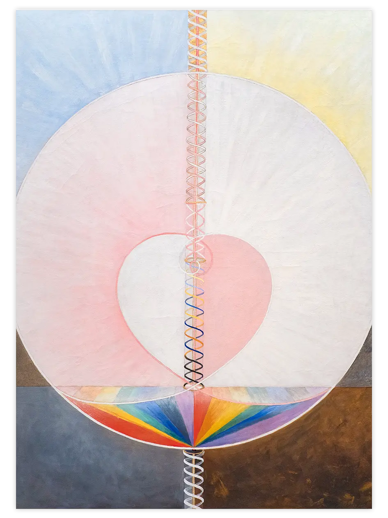 Hilma Af Klint Dove No.1 - Art Print Ünlü Ressamlar Poster
