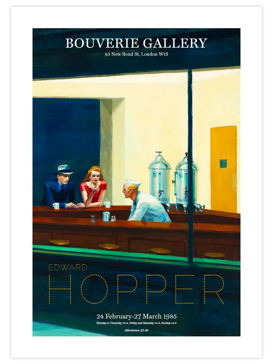 Edward Hopper Afiş N2 - Art Print Ünlü Ressamlar Poster