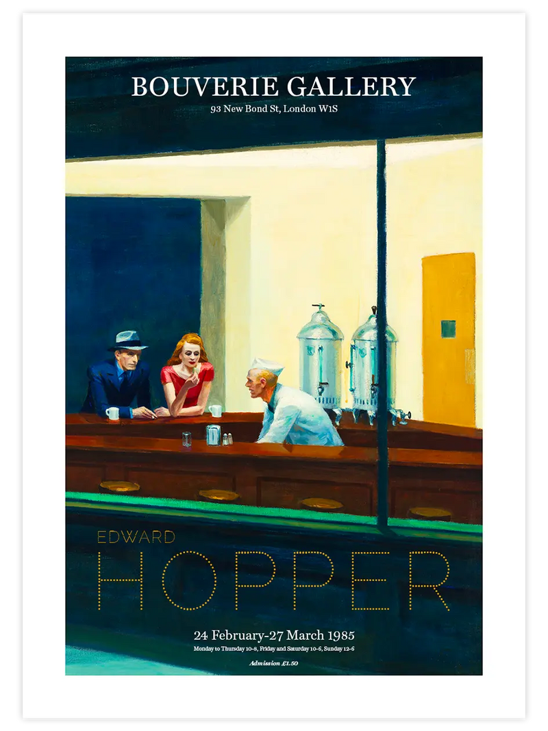 Edward Hopper Afiş N2 - Art Print Ünlü Ressamlar Poster