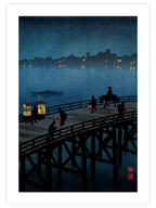 Koho Shoda Ohashi Bridge at Atako - Art Print