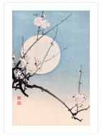 Koho Plum and The Moon - Art Print