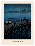 Koho Shoda Ohashi Bridge at Atako - Art Print