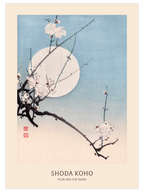 Koho Plum and the Moon - Art Print
