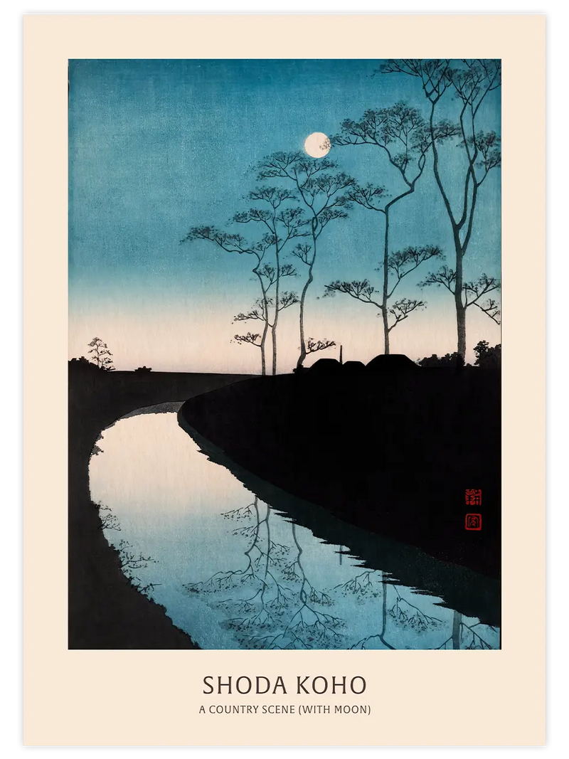 Koho Shoda A Country Scene - Art Print Ünlü Ressamlar Poster