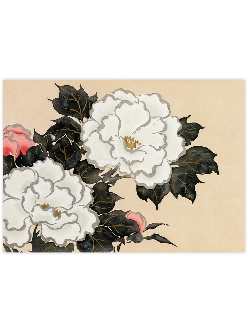 Kamisaka Sekka Flowers from Momoyogusa - Art Print Ünlü Ressamlar Poster