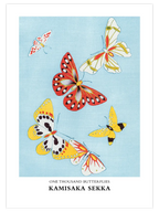 Kamisaka Sekka One Thousand Butterflies N2 - Art Print