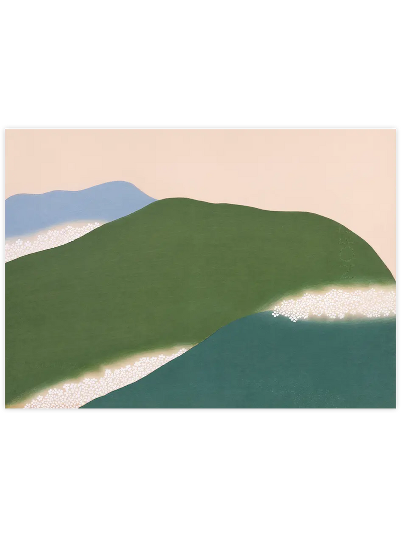 Kamisaka Sekka Green Mountains - Art Print Ünlü Ressamlar Poster