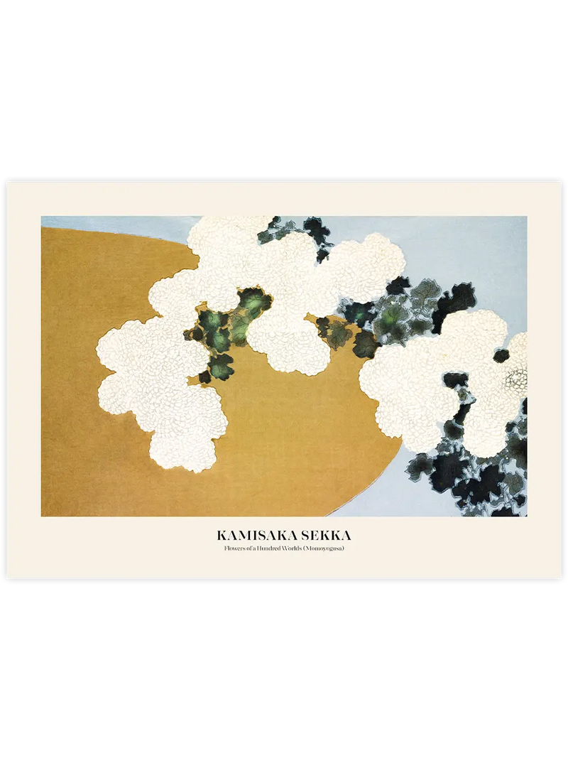 Kamisaka Sekka Flowers Of A Hundred Worlds - Art Print Ünlü Ressamlar Poster