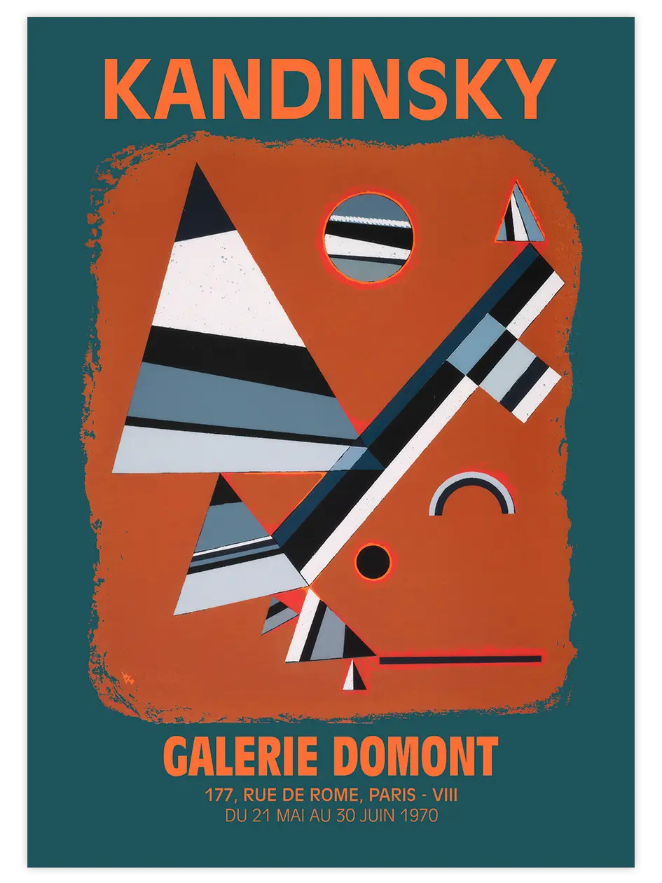 Kandinsky Afiş N14 - Art Print Ünlü Ressamlar Poster