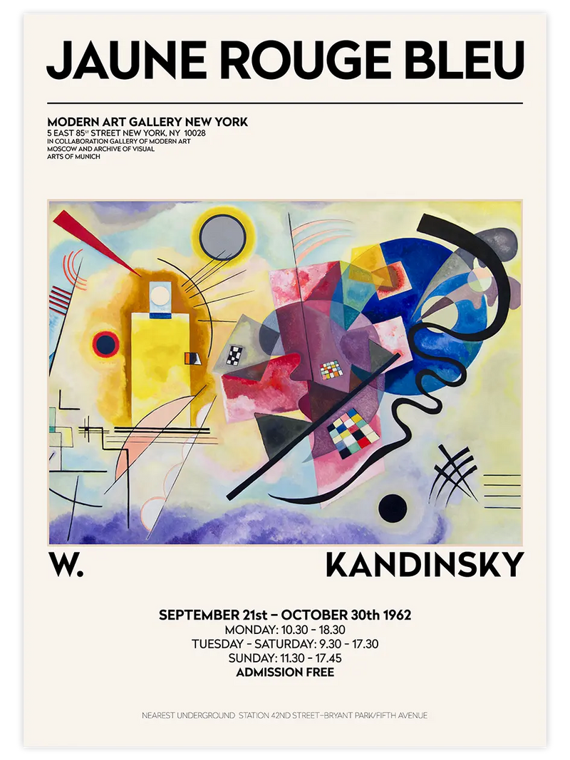 Kandinsky Afiş N13 - Art Print Ünlü Ressamlar Poster