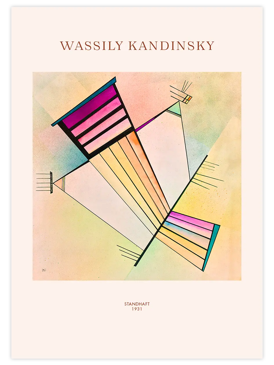 Kandinsky Standhaft - Art Print Ünlü Ressamlar Poster