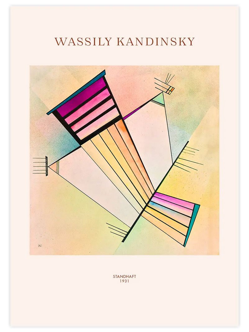 Kandinsky Standhaft - Art Print Ünlü Ressamlar Poster