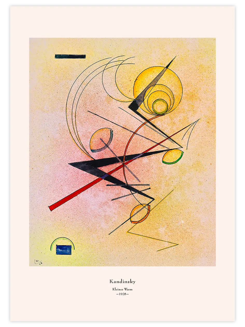 Kandinsky Kleines Warm - Art Print