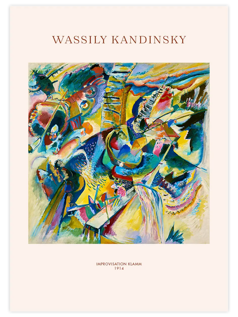 Kandinsky Improvisation Klamm - Art Print Ünlü Ressamlar Poster