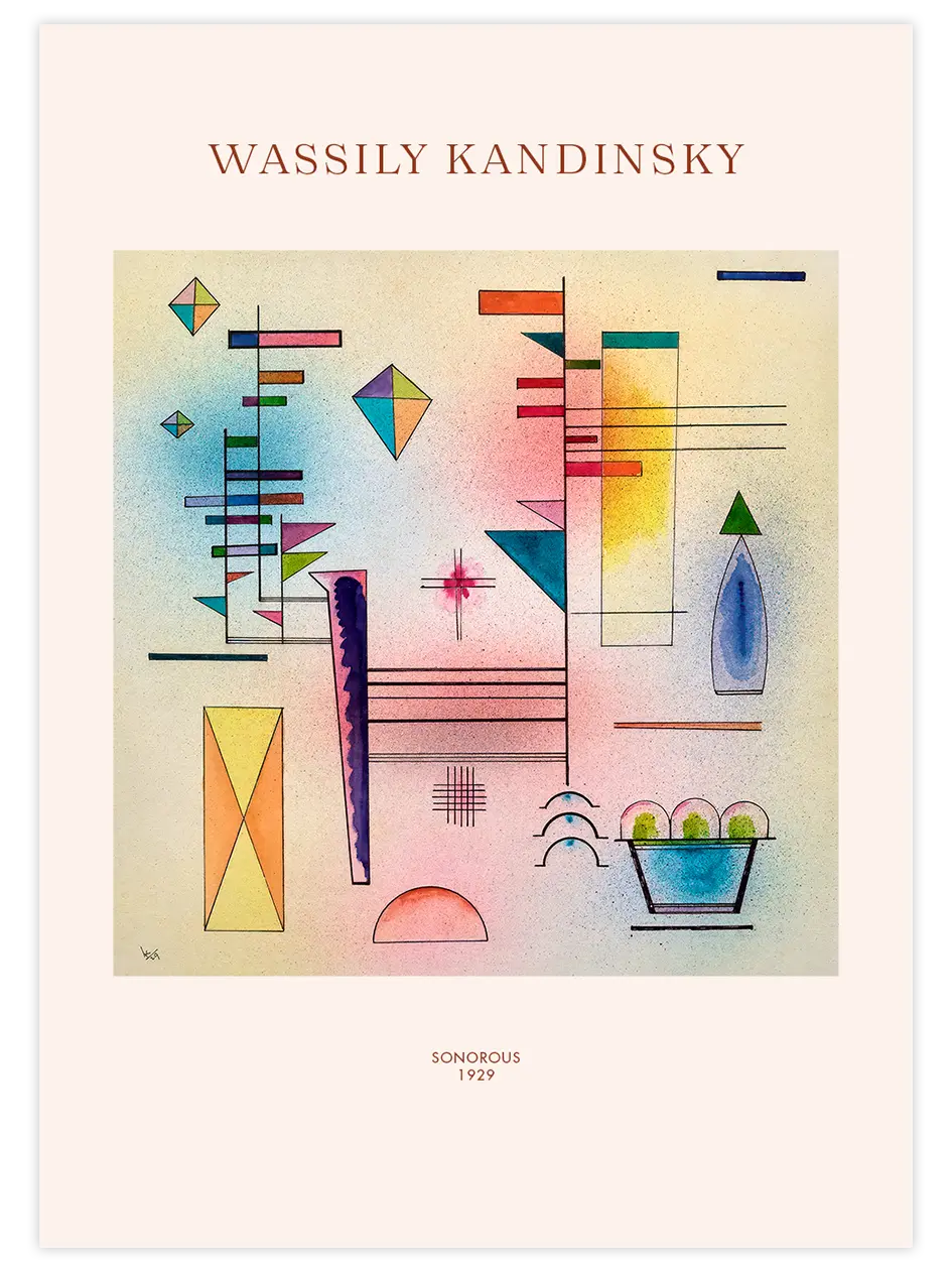 Kandinsky Sonorous - Art Print Ünlü Ressamlar Poster