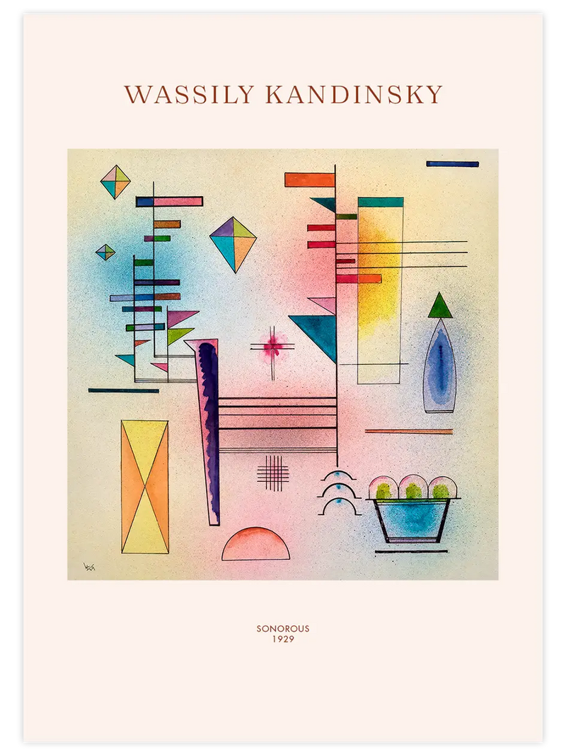 Kandinsky Sonorous - Art Print Ünlü Ressamlar Poster
