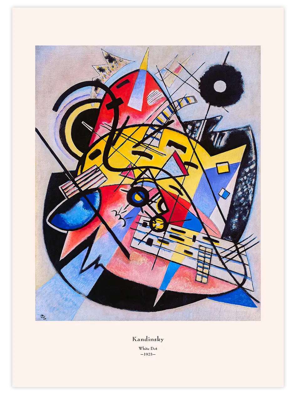 Kandinsky White Dot - Art Print