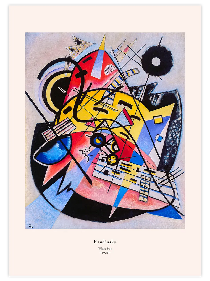 Kandinsky White Dot - Art Print Ünlü Ressamlar Poster