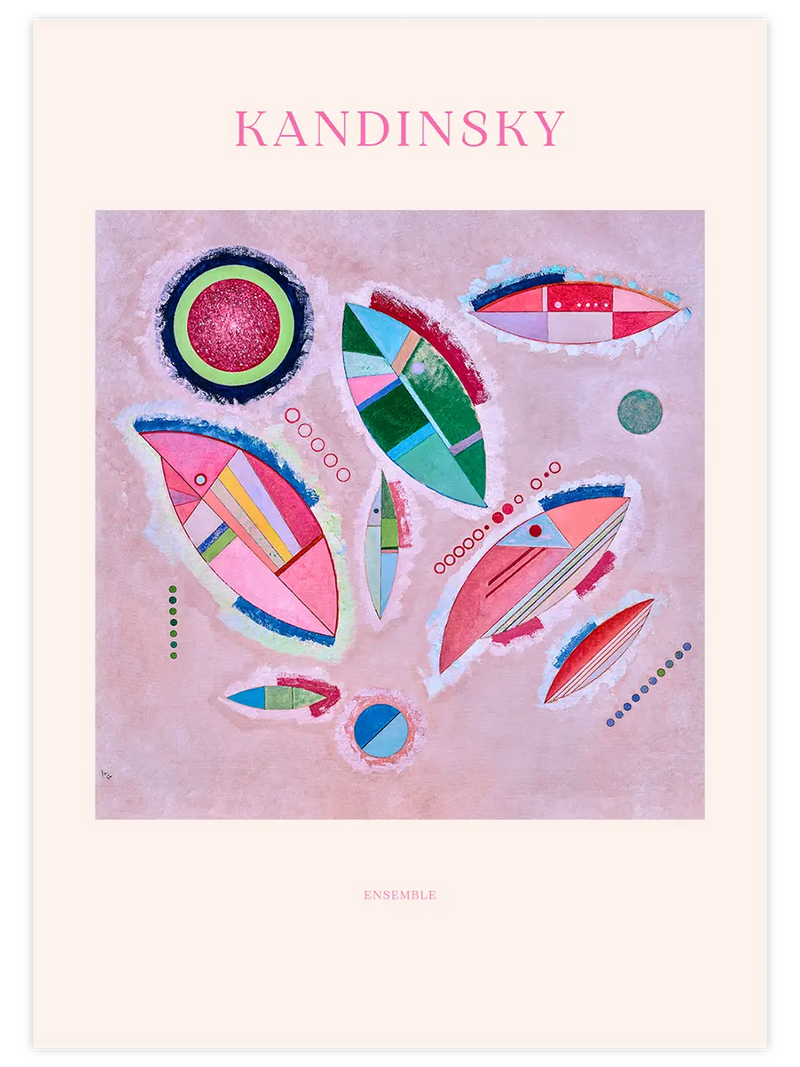 Kandinsky Ensemble - Art Print Ünlü Ressamlar Poster