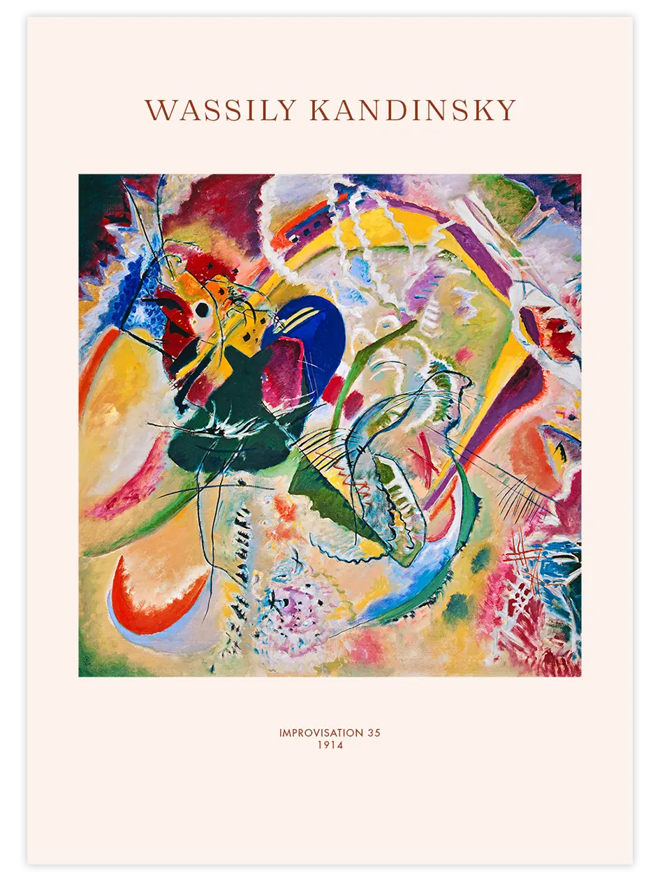 Kandinsky Improvisation 35 - Art Print Ünlü Ressamlar Poster