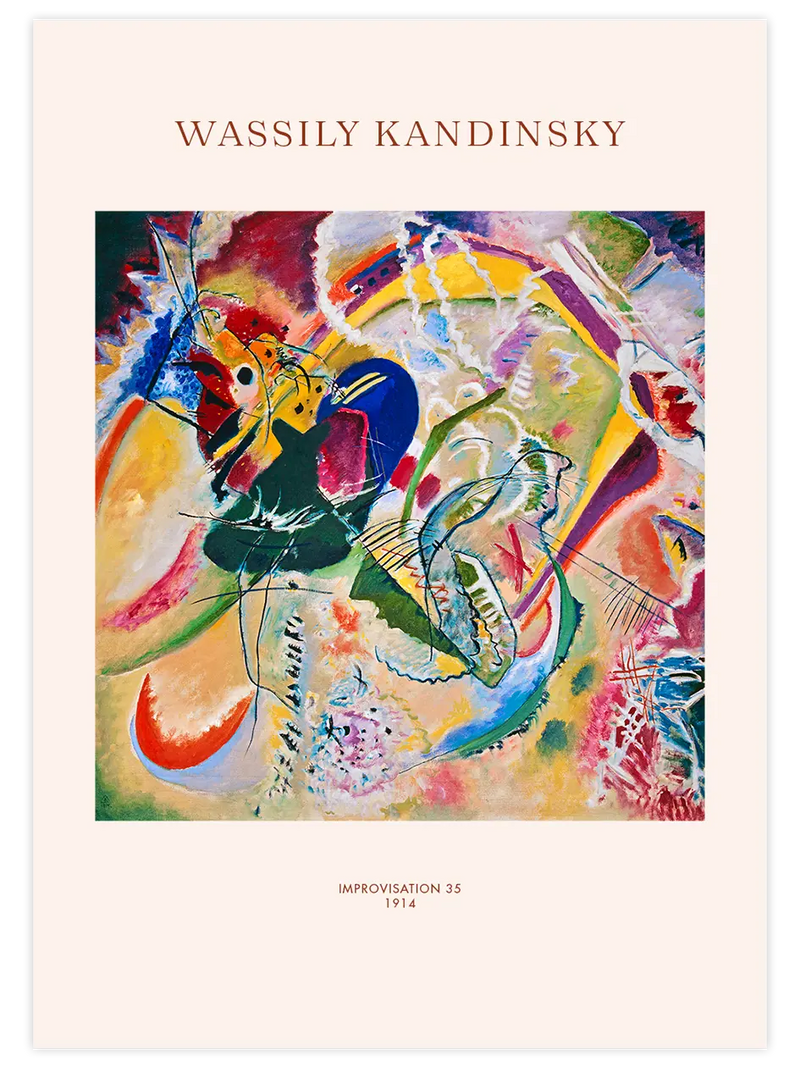 Kandinsky Improvisation 35 - Art Print Ünlü Ressamlar Poster