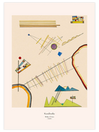 Kandinsky Bridge of Lines - Art Print