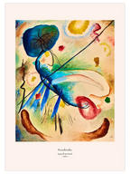 Kandinsky Aquarell mit Strich - Art Print